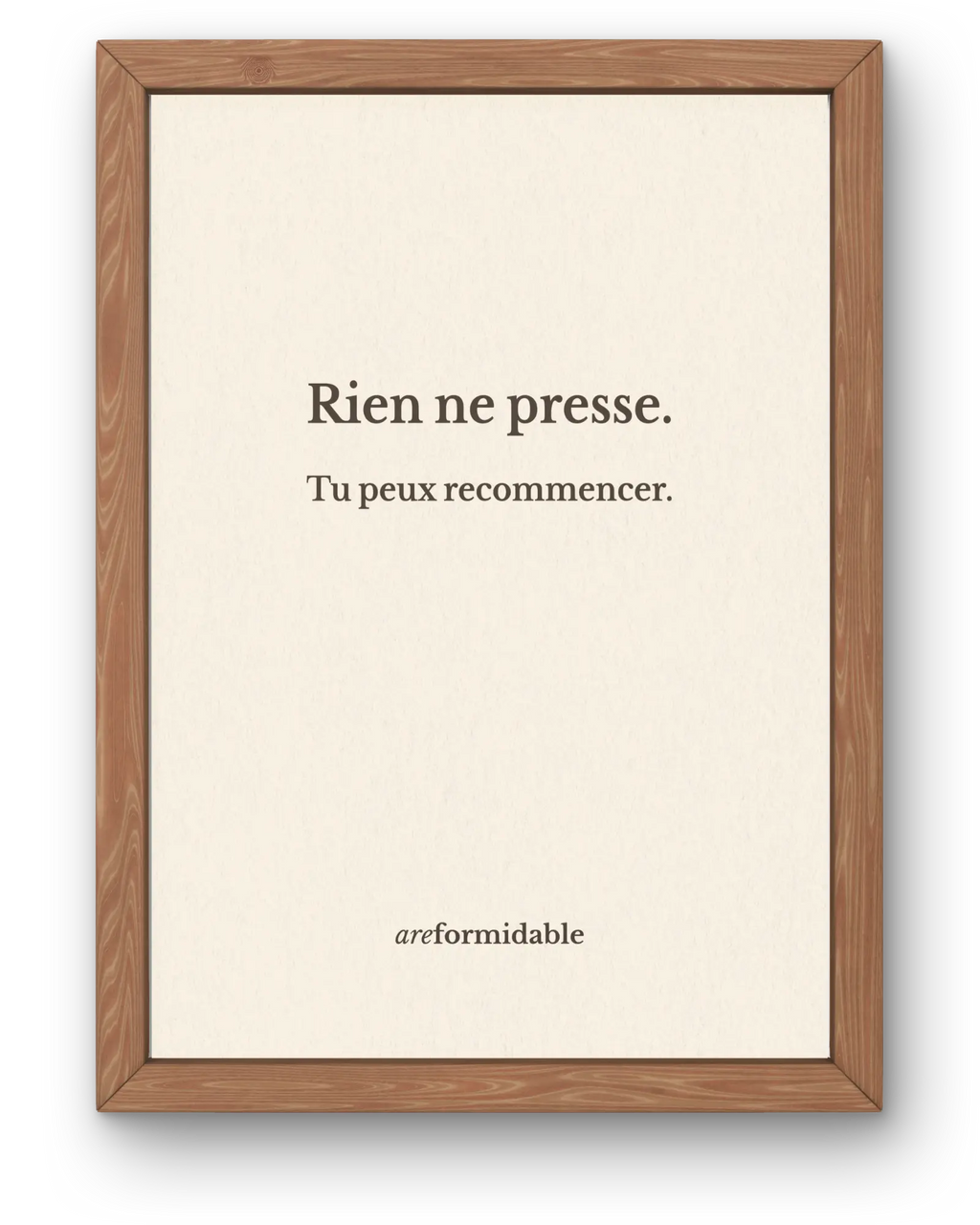 Affiche "Rien ne presse"