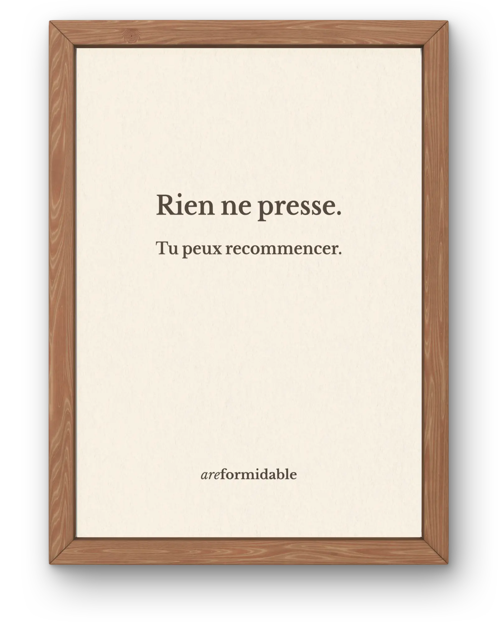 Affiche "Rien ne presse"